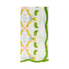 scalloped edge cotton napkin abstract color design