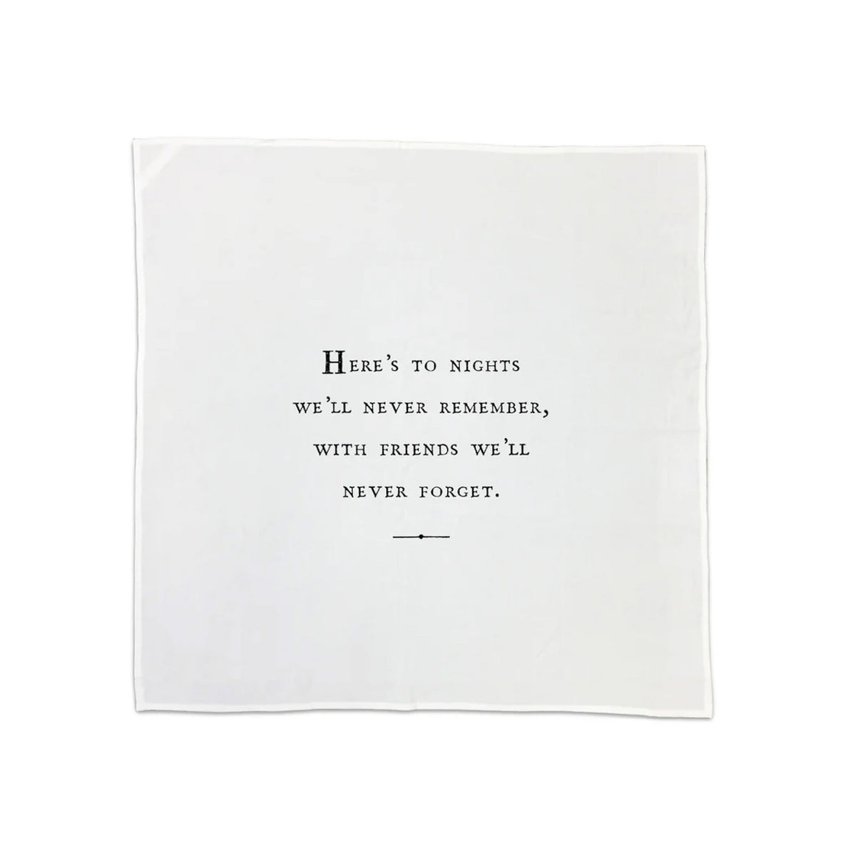 Cotton Napkins - Friendship Series (set of 10) Assorted Messages