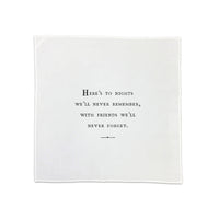 Cotton Napkins - Friendship Series (set of 10) Assorted Messages