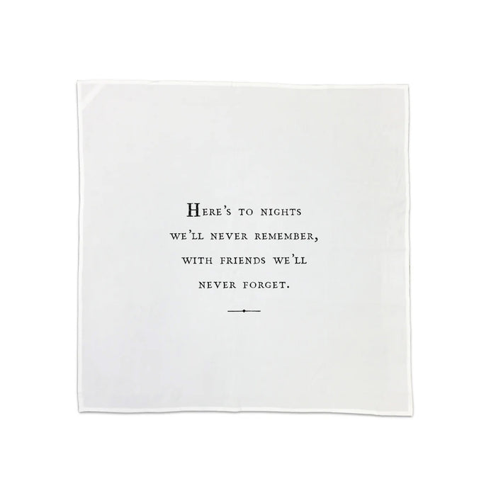 Cotton Napkins - Friendship Series (set of 10) Assorted Messages