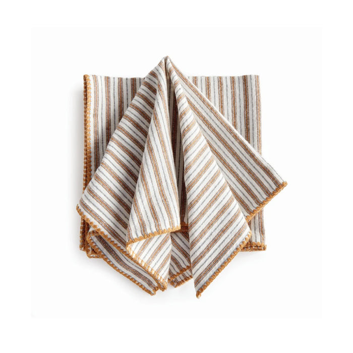 ochre textured dinner napkin set
