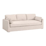 outdoor slipcover sofa natural fabric bench seat three cushion
