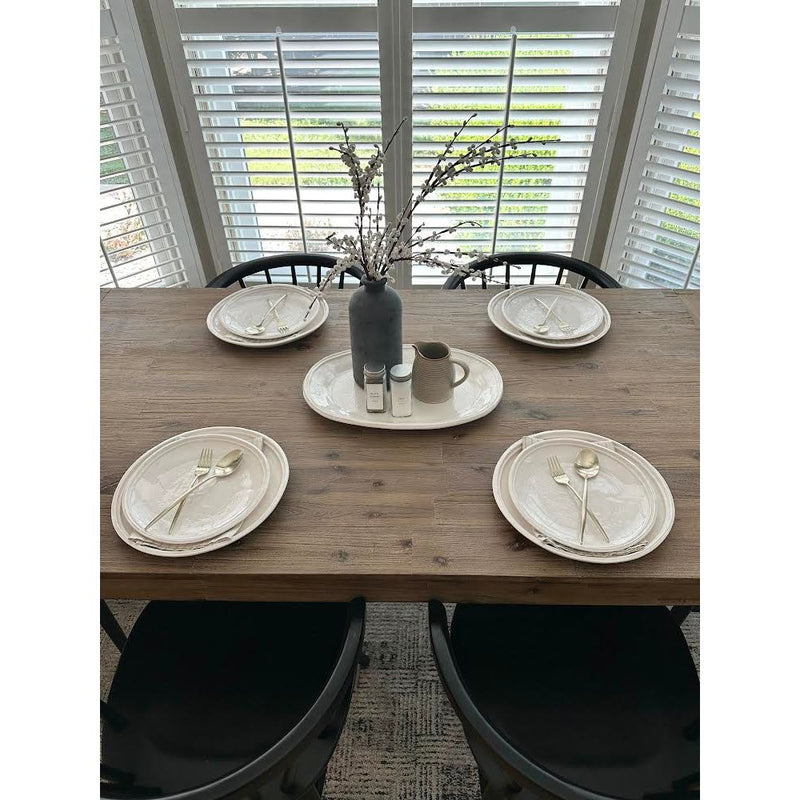 melamine cream plates lifestyle