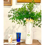 hiball glasses white colorful mouth-blown accents