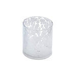 tumbler glass clear white spots