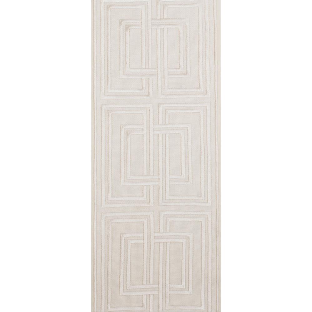ivory linen blend curtain panels ivory embroidered trim