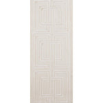 ivory linen blend curtain panels ivory embroidered trim