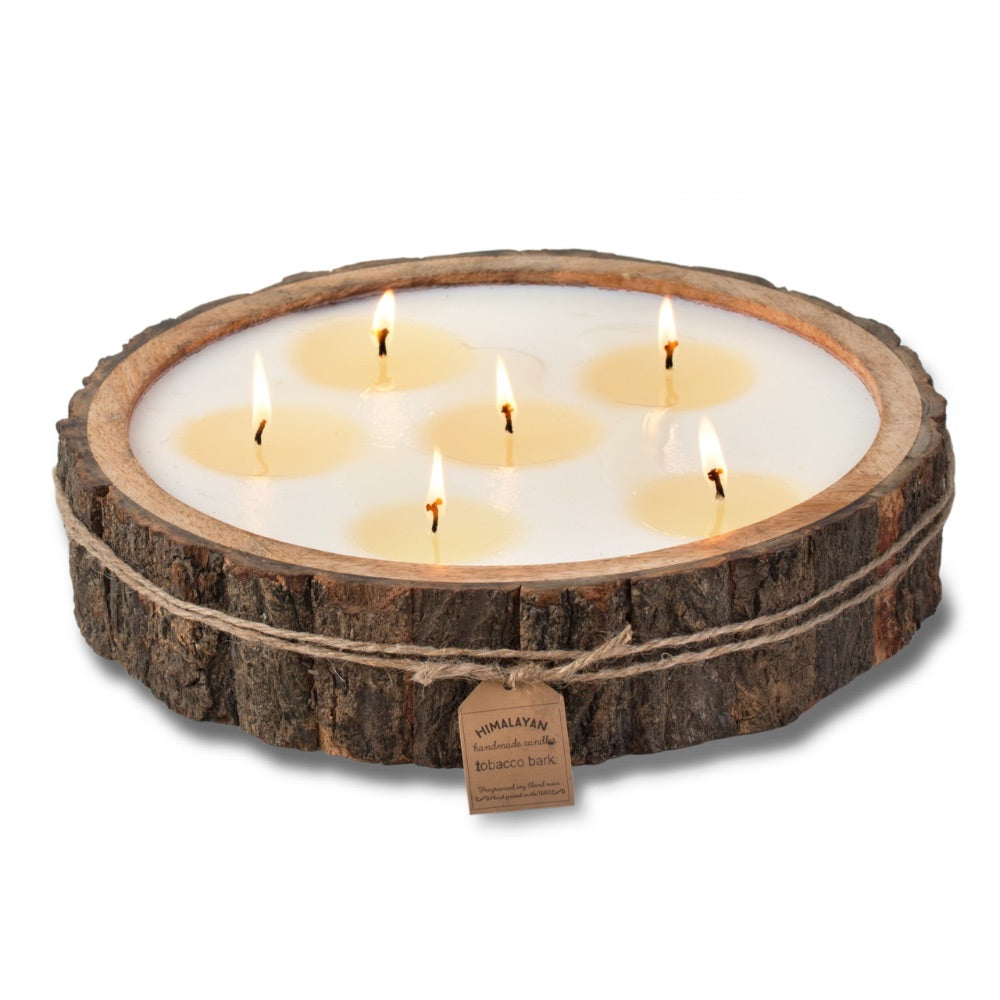 Tree Bark Pot Candle