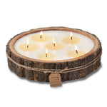 tree bark pot candle multi wick