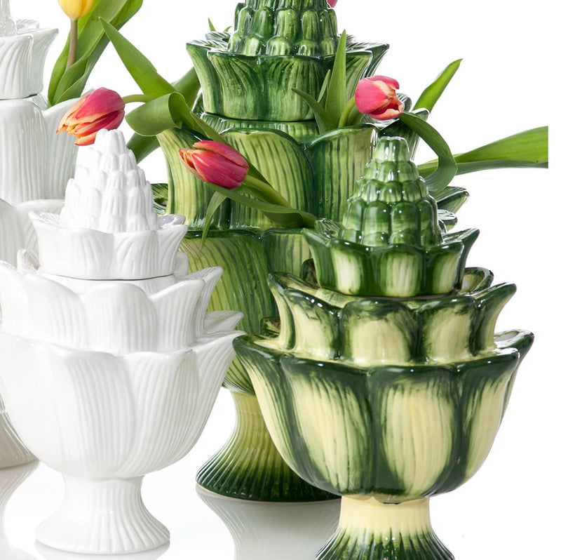 Artichoke Ivory Tulipiere (size options)