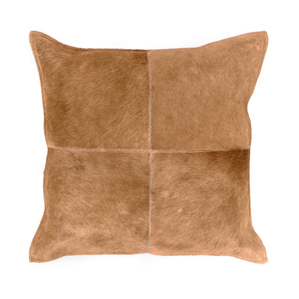 honey tan hide throw pillow set of two 