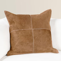 honey tan hide throw pillow set of two 