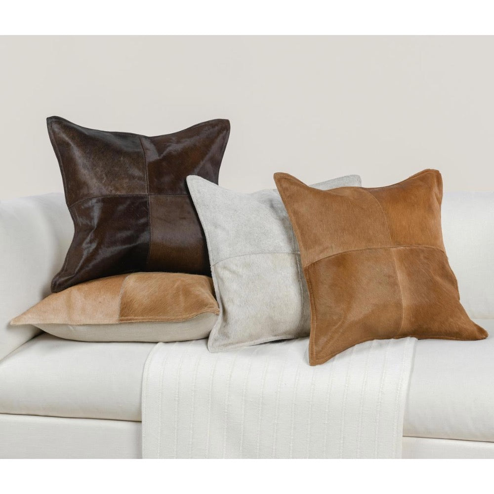 honey tan hide throw pillow set of two 