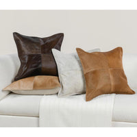 honey tan hide throw pillow set of two 