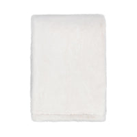 faux fur throw blanket ivory 