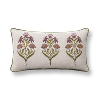 throw lumbar pillow floral multi color 