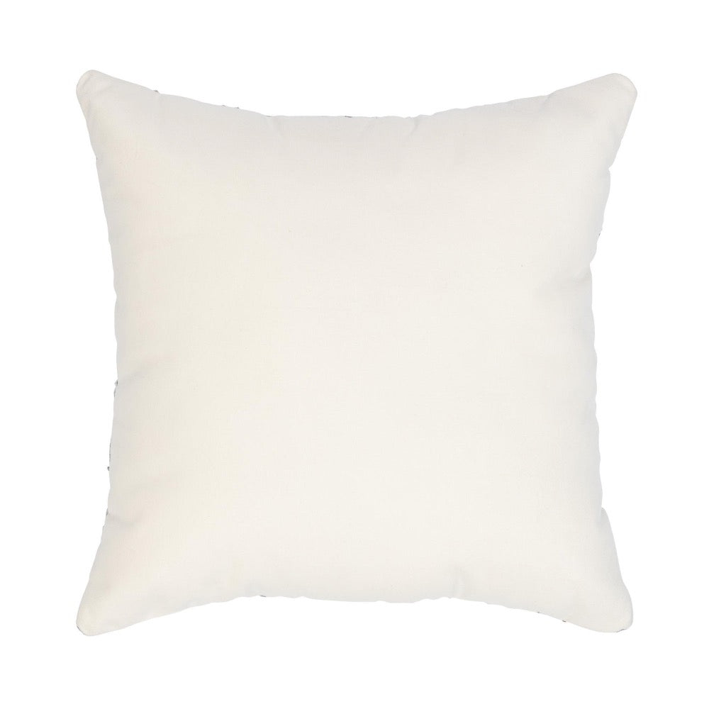 The Classic Home Outdoor Performance Lukens Pillow is a square white throw pillow, shown on a plain white background.