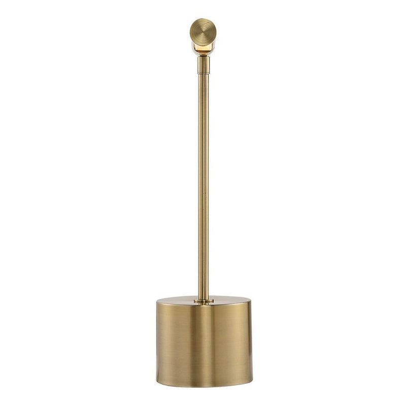The Uttermost Antique Brass Desk Lamp features a sleek design, displayed against a clean white background.