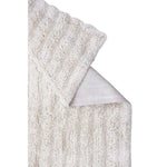 woolable rug white gradient pile neutral vertical horizontal lines handcrafted