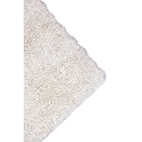 woolable rug white gradient pile neutral vertical horizontal lines handcrafted