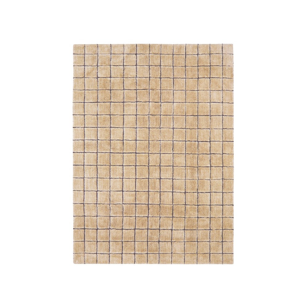 checkered area rug amber mosaic washable