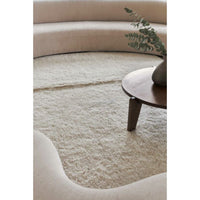 woolable rug rectangular tuft wool textured neutral