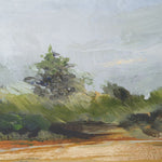 art print large square clouds green nature landscape