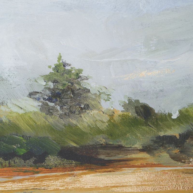 art print large square clouds green nature landscape