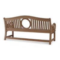 solid wood mahogany library bench natural finish