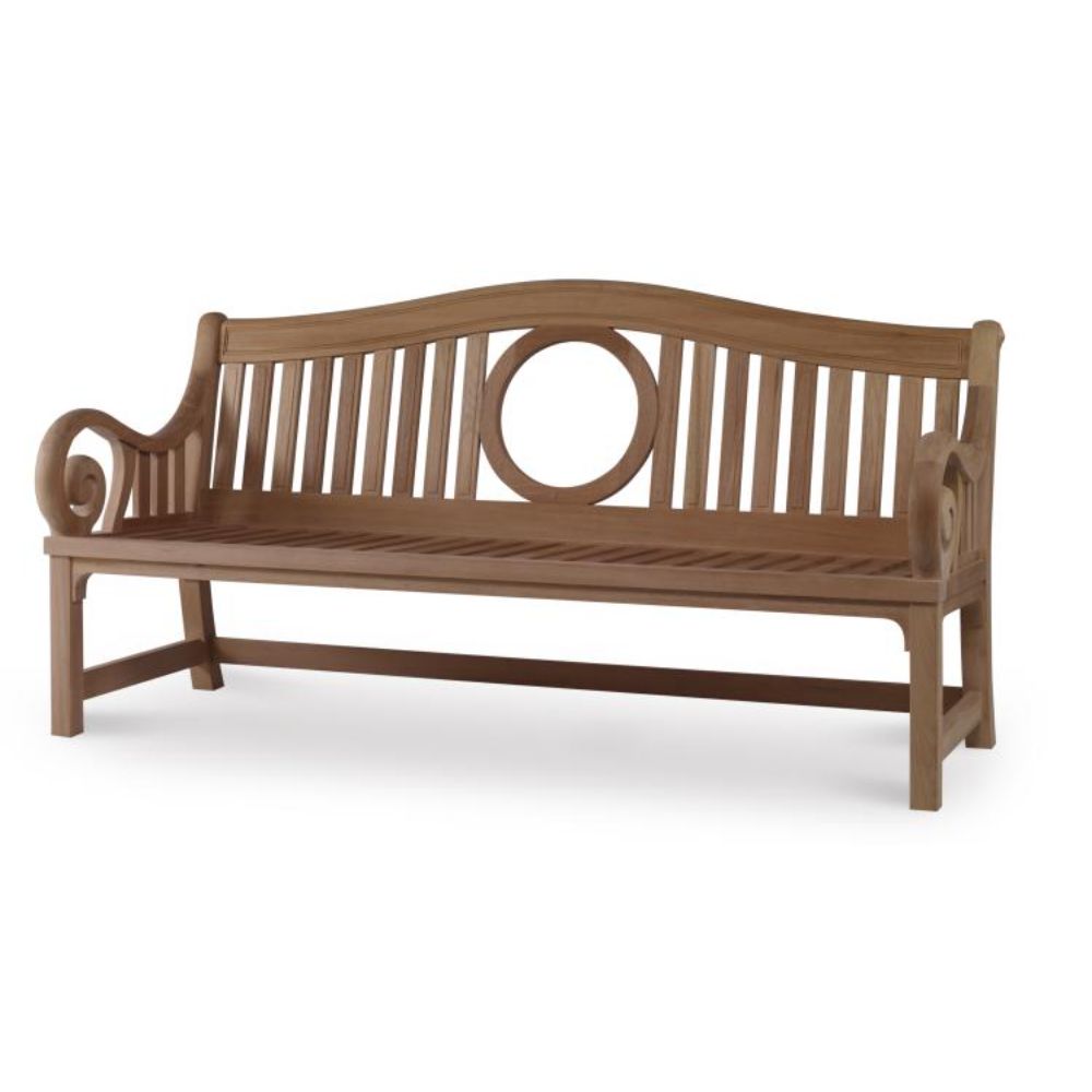 solid wood mahogany library bench natural finish