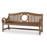 solid wood mahogany library bench natural finish