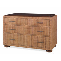 mahogany cane topped chest of drawers antique brass