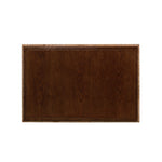 woven table open shelf mahogany cane topped wicker