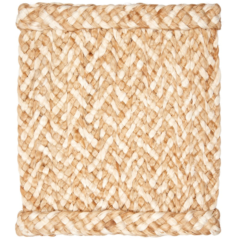 jute area rug natural white hand woven no pile organic 