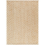 jute area rug natural white hand woven no pile organic 