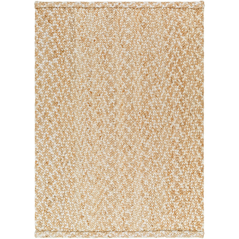 jute area rug natural white hand woven no pile organic 