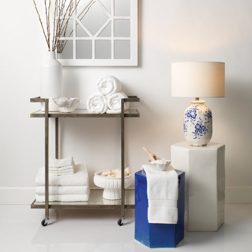 matte white textured ceramic pedestal bowl