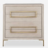 4-drawer chest light oak brass hardware contemporary