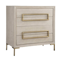 4-drawer chest light oak brass hardware contemporary