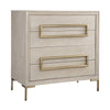 4-drawer chest light oak brass hardware contemporary