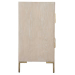 4-drawer chest light oak brass hardware contemporary
