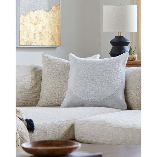 square outdoor throw pillow light gray woven knife edge