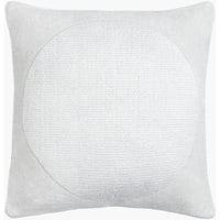 square outdoor throw pillow light gray woven knife edge