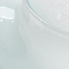 set 2 white hand-blown glass sea shells