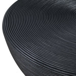coffee table black rattan round