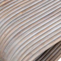 coffee table white washed rattan poles