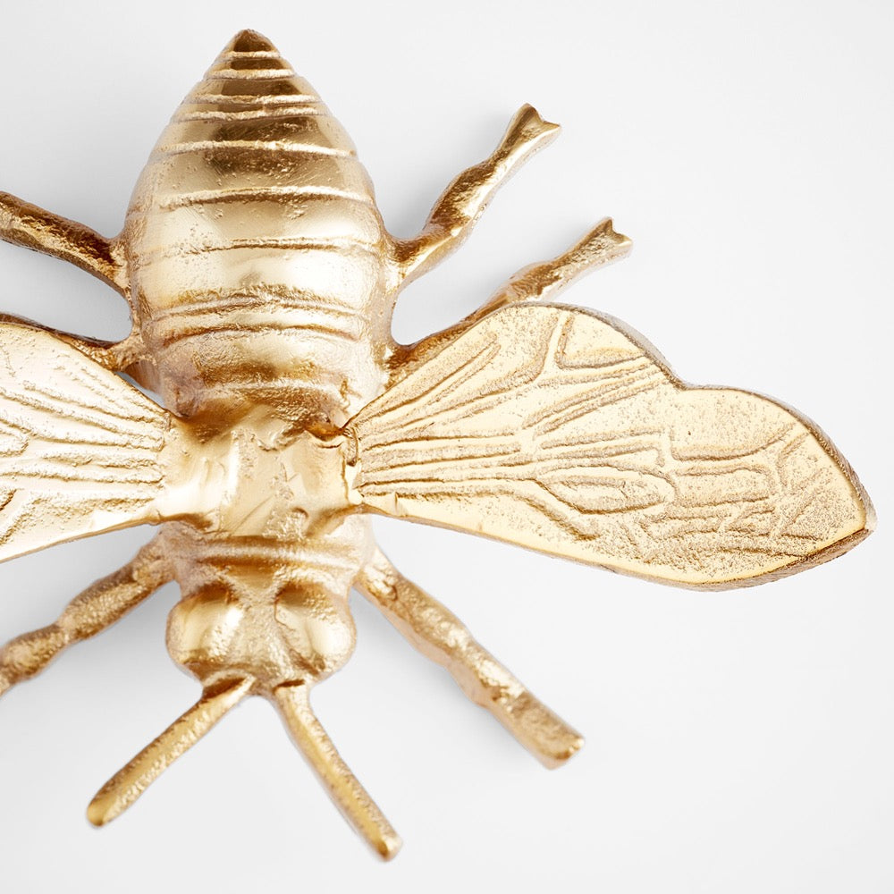 antique gold bumblebee sculpture