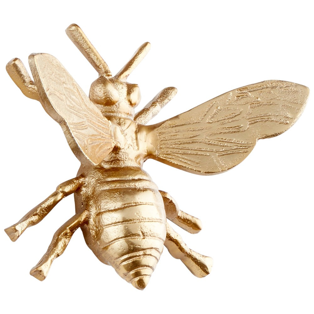 antique gold bumblebee sculpture