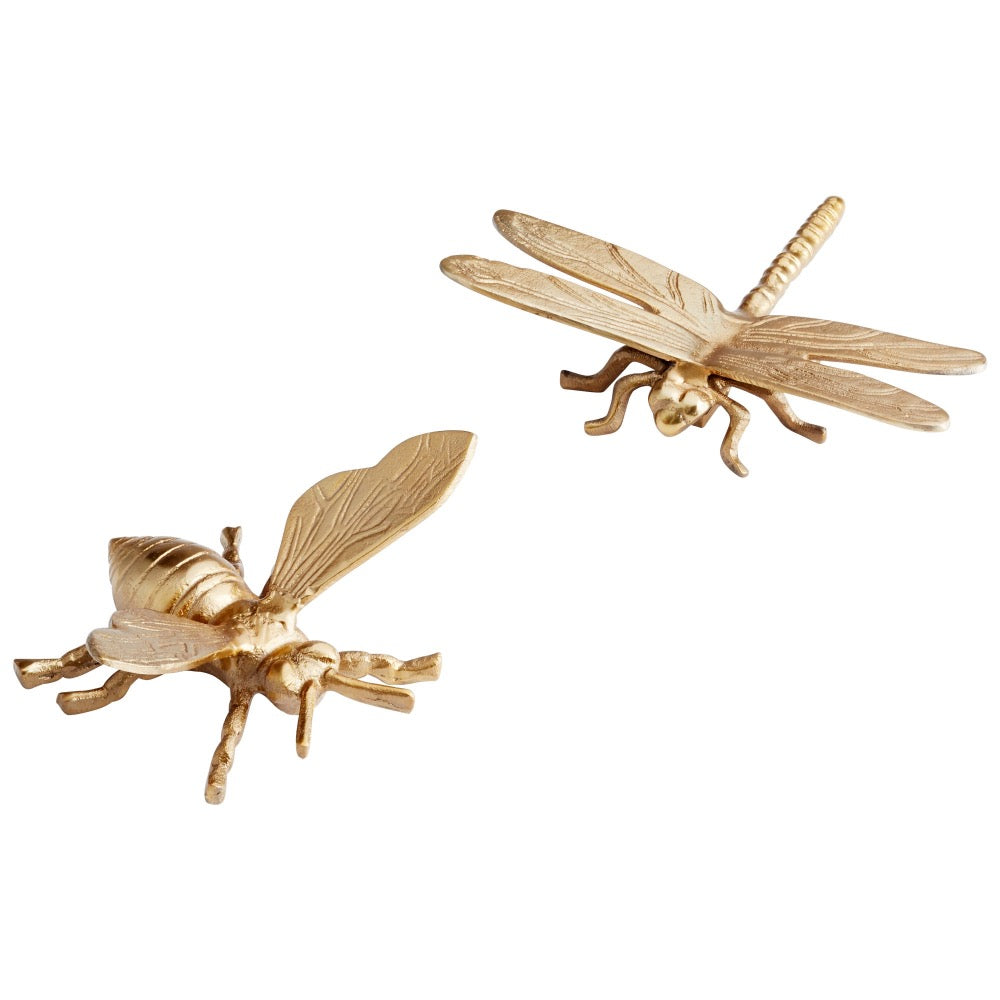 antique gold bumblebee sculpture