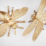 antique gold bumblebee sculpture